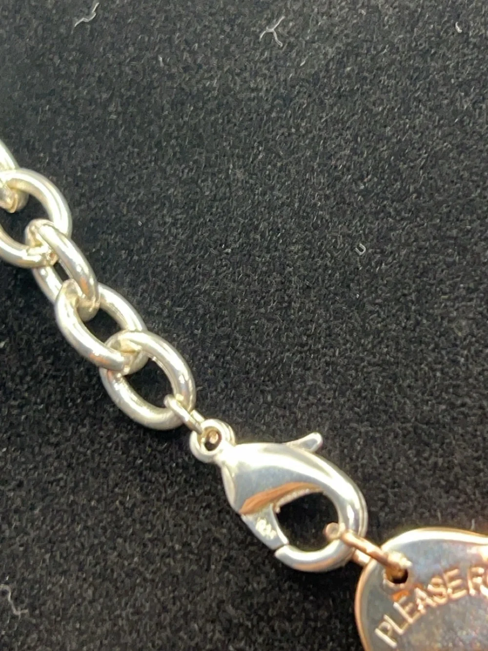 Tiffany & Co. Vintage Return to Tiffany Heart Chain Necklace 18”